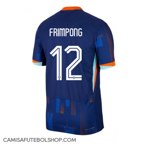 Camisa de time de futebol Holanda Jeremie Frimpong #12 Replicas 2º Equipamento Europeu 2024 Manga Curta